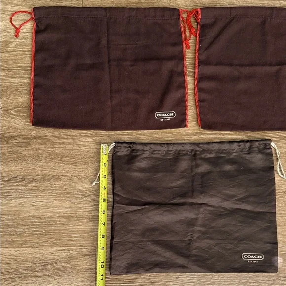 COACH Drawstring Dust Bags Lot of 3 - Picture 7 of 9